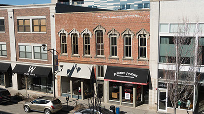 Photograph of the properties facade from across the street.